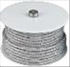 KABELRULLE Tekstil Silver 25M