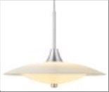 BARONI Pendel Ø40 opal / alu.