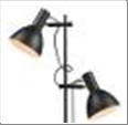 BALTIMORE Gulvlampe 2L sort