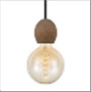 LIGHT Fatningssæt E27 mørk-træ