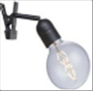 ELEGANCE Clip-on E27  sort