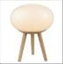 HAPPY Bordlampe GLOBE Ø20 opal/træ