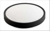 LED Plafond Universal 3 step Ø33 18W IP44, Sort