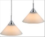 SKOMAGER Pendel sæt 2L opal glas