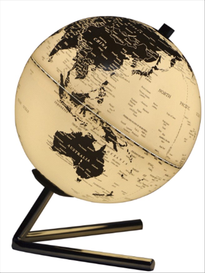 GLOBE The World Ø20 Bordlampe hvid/sort