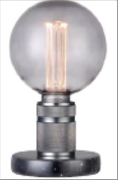 HALO  Bordlampe E27, Gun-Black / Marmor fod