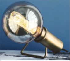 HOOK bord- / Væglampe E27,  antik-mess.