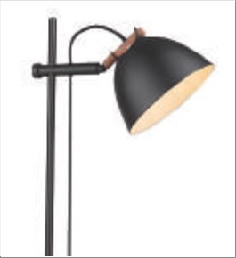 ÅRHUS gulvlampe 1L  Ø18 G9,  Sort / Træ