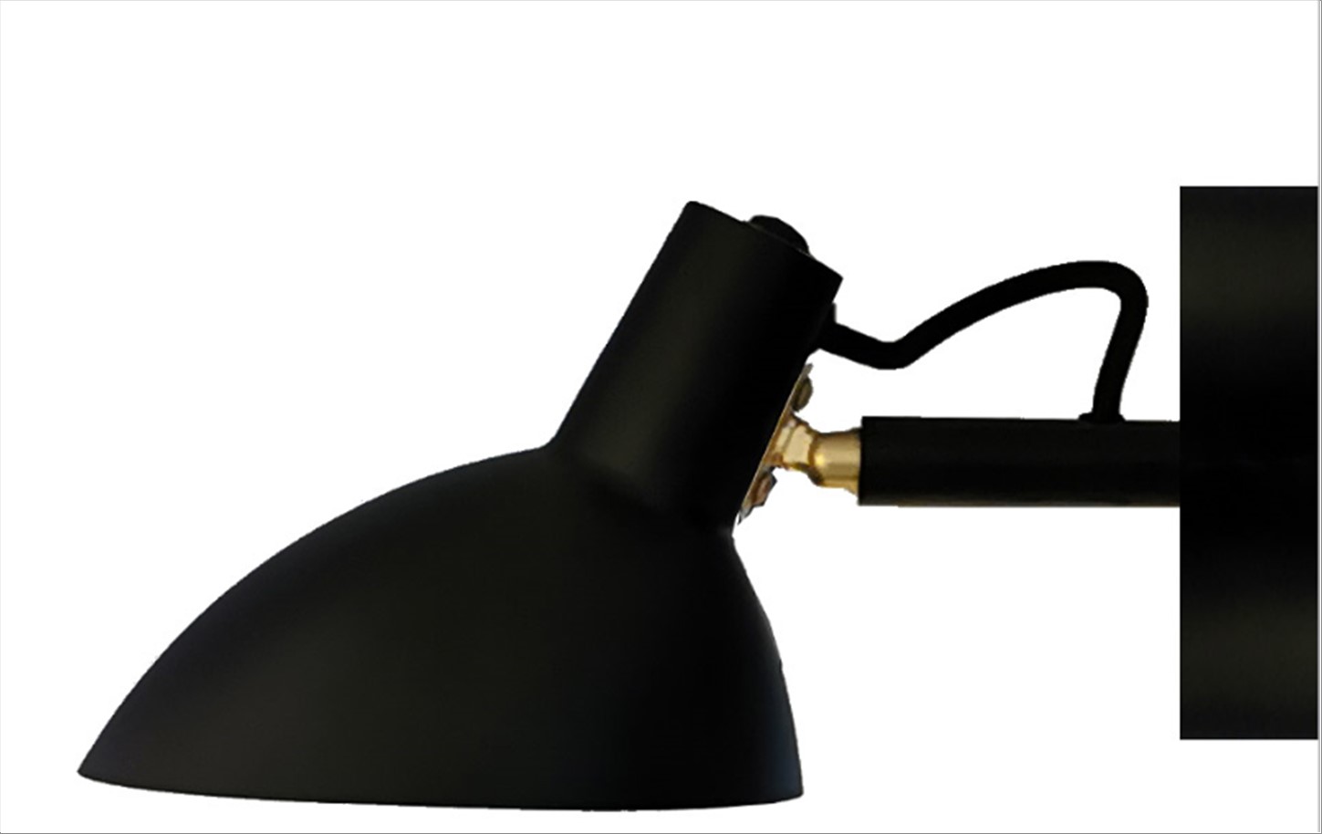 Metropole væglampe, Messing