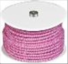 KABELRULLE Tekstil Pink/grå 25M