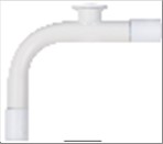 SVANEHALS t/tekstilkabel 10/12mm hvid