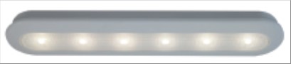 PUSH LONG LED Batterilampe hvid