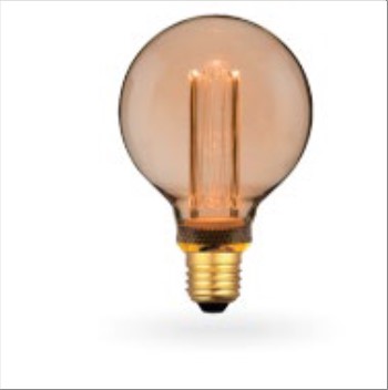 COLORS DIM LED Mini Globe G80 E27 5W Amber
