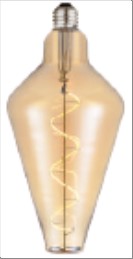 COLORS Cone 2W E27 D125 Amber, 3-step