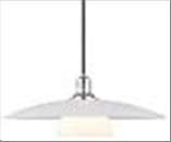 BOHUS Pendel Ø45 opal/krom