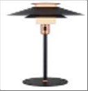 RIVOLI Bordlampe Ø24 sort-kobber