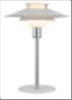 RIVOLI Bordlampe Ø24 hvid/krom